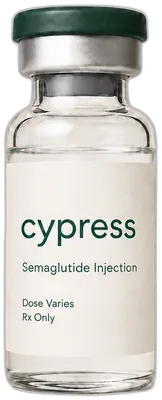 Compounded semaglutide injection vial