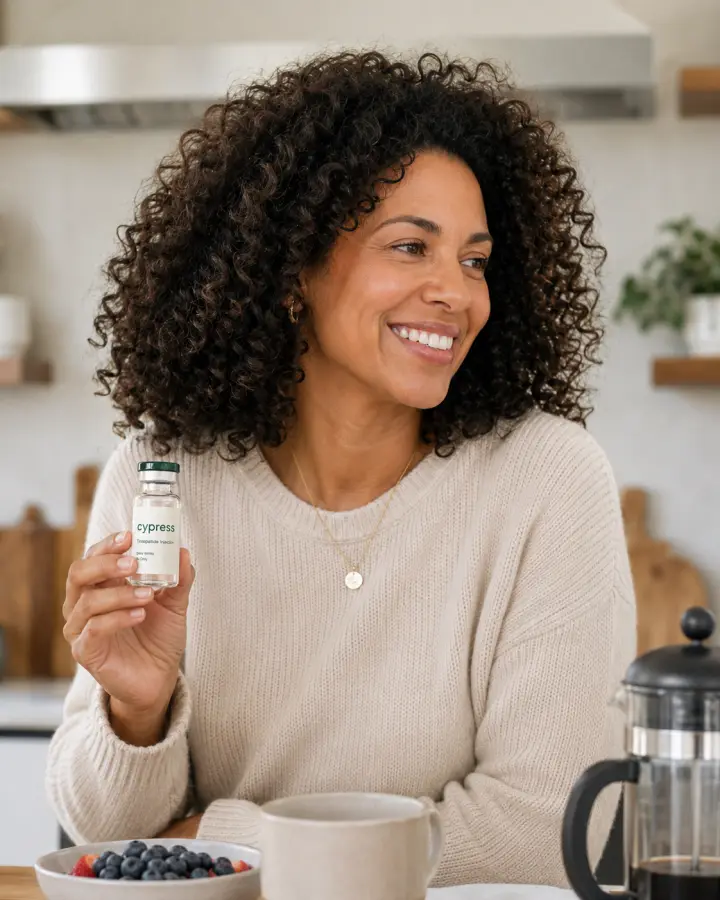 Compounded tirzepatide injection for perimenopause weight loss